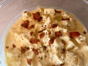 Creamy Potato Salad with Bacon and Chives